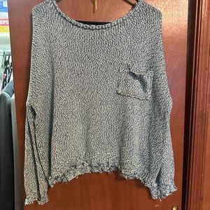 Fate green and blue sweater